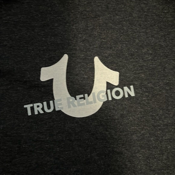 True Religion Slanted TR hoodie pullover - size L - Picture 6 of 12